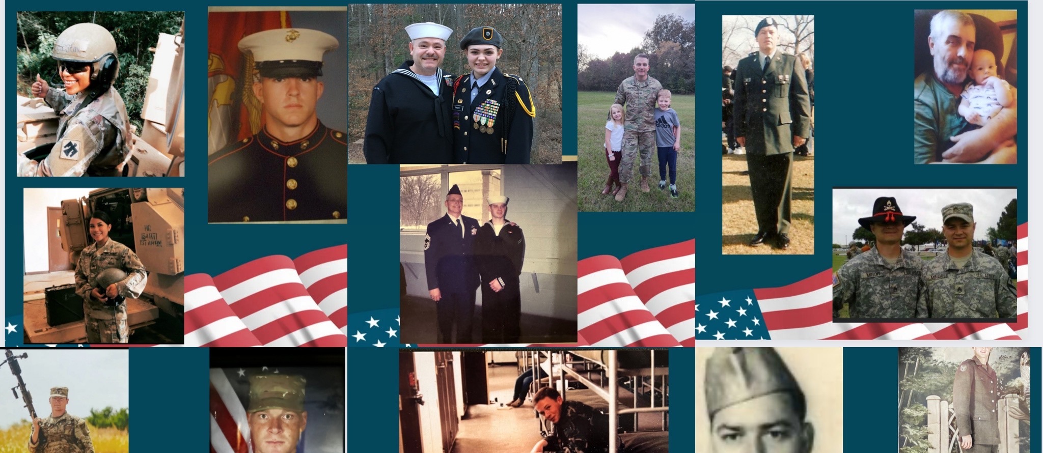Pictures of Veterans' sent by families 