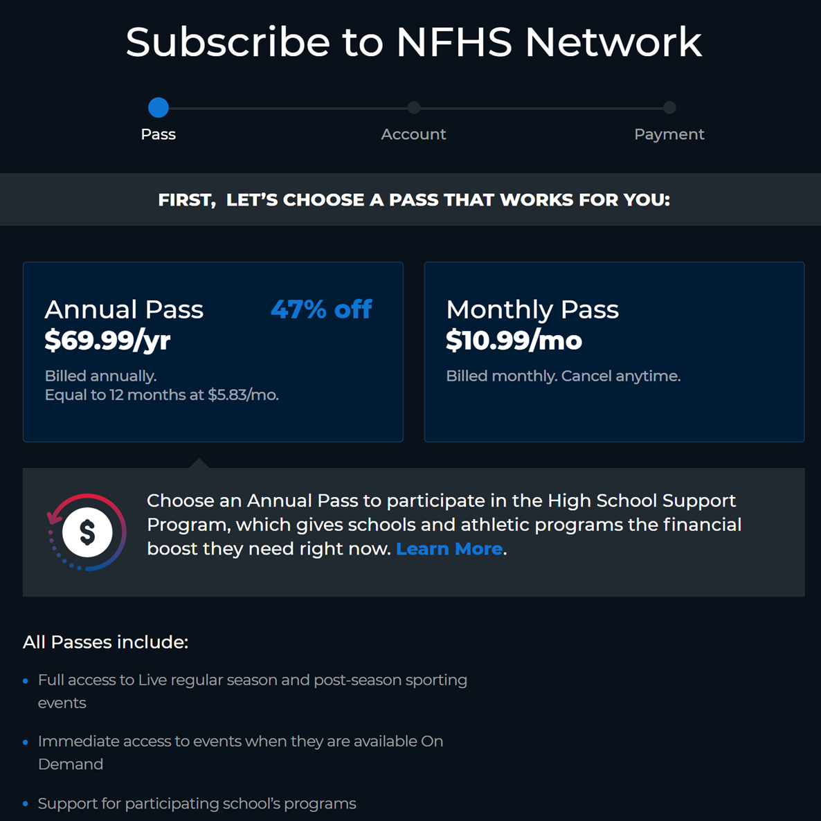 Subscribe to NFHS Network