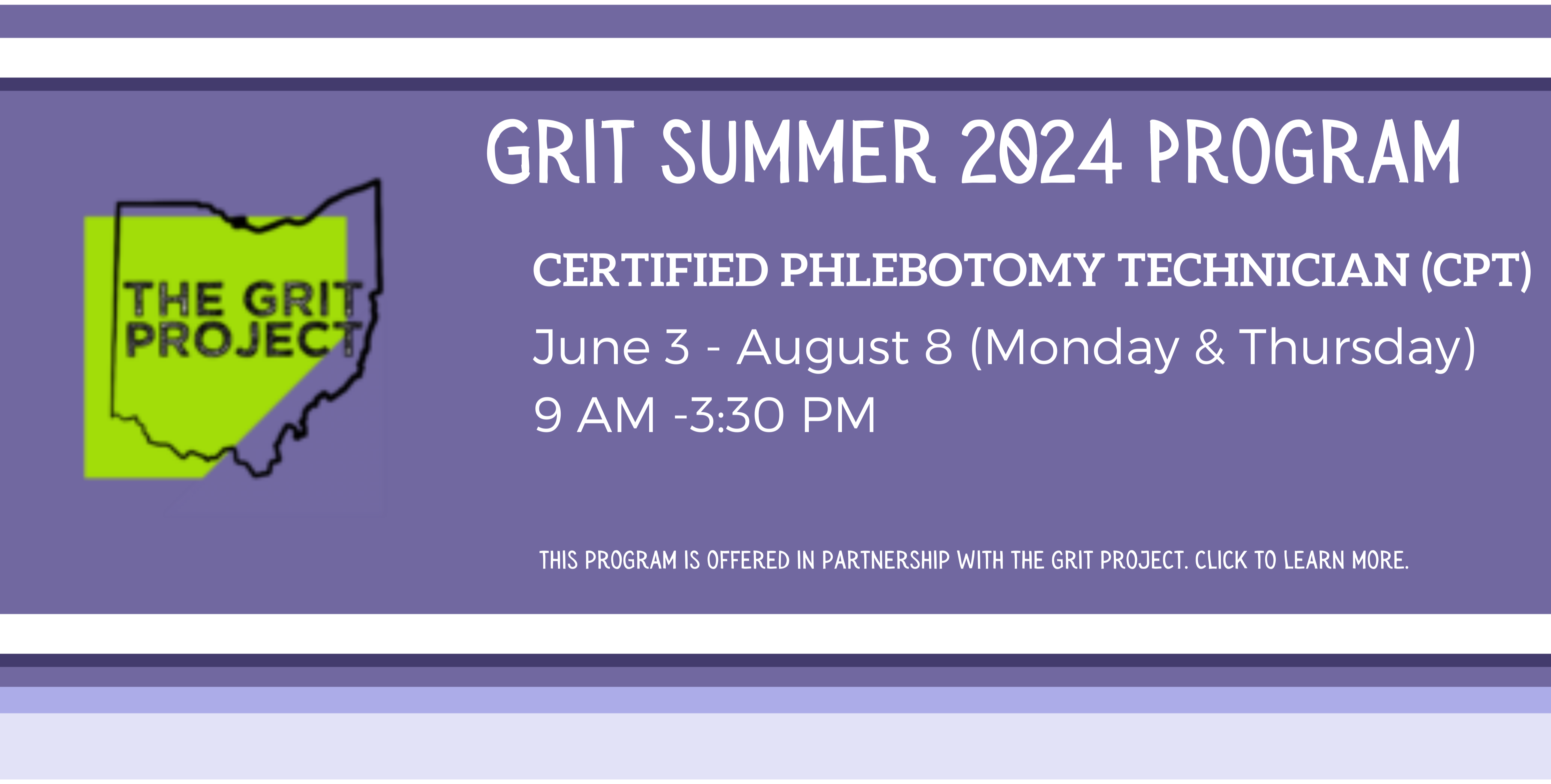 Phlebotomy Tech Program offered through GRIT Ohio