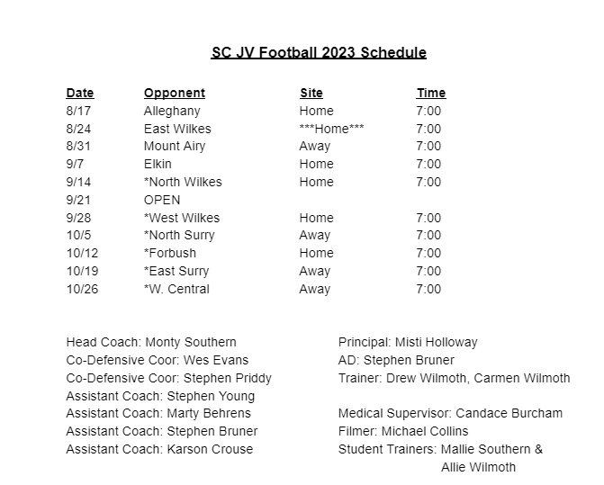 Football Surry Central High