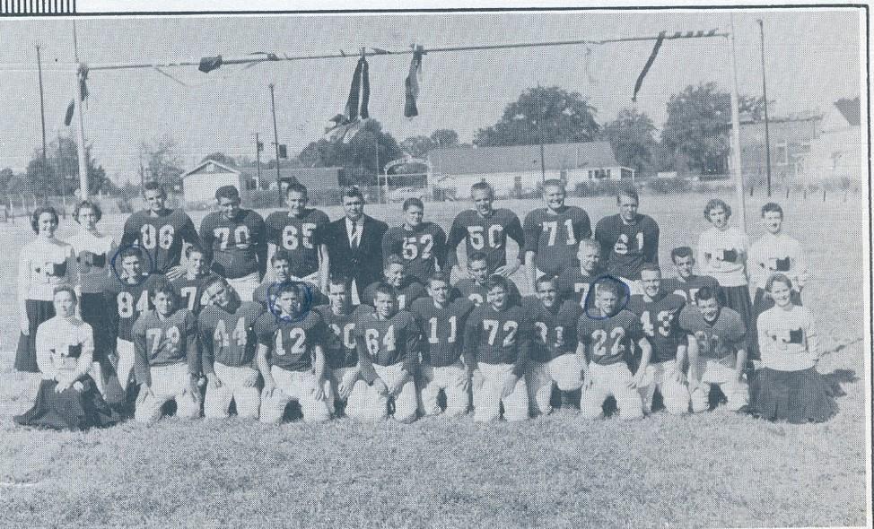 old football team photo