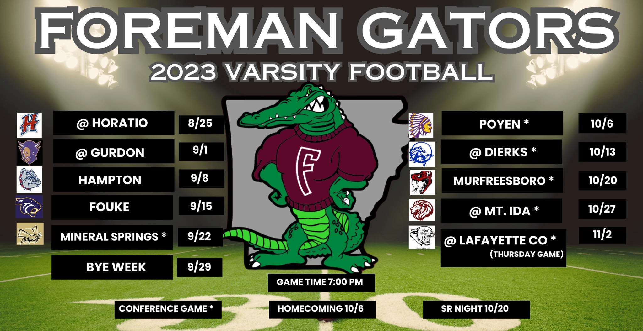 Varsity Football Foreman Public Schools
