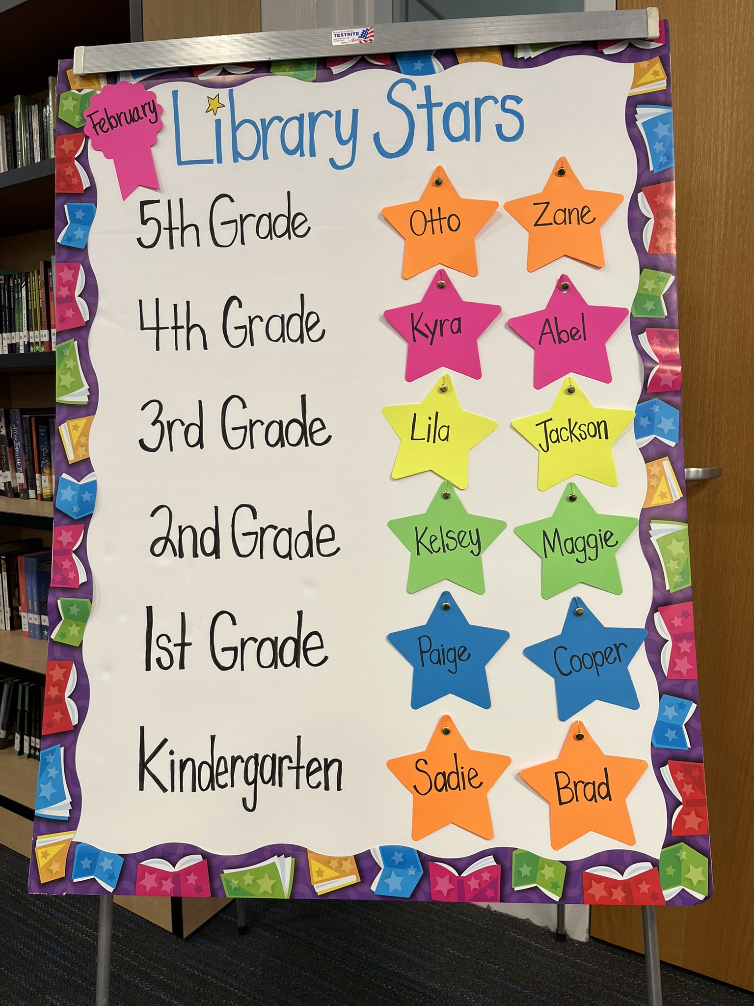 February Library Stars