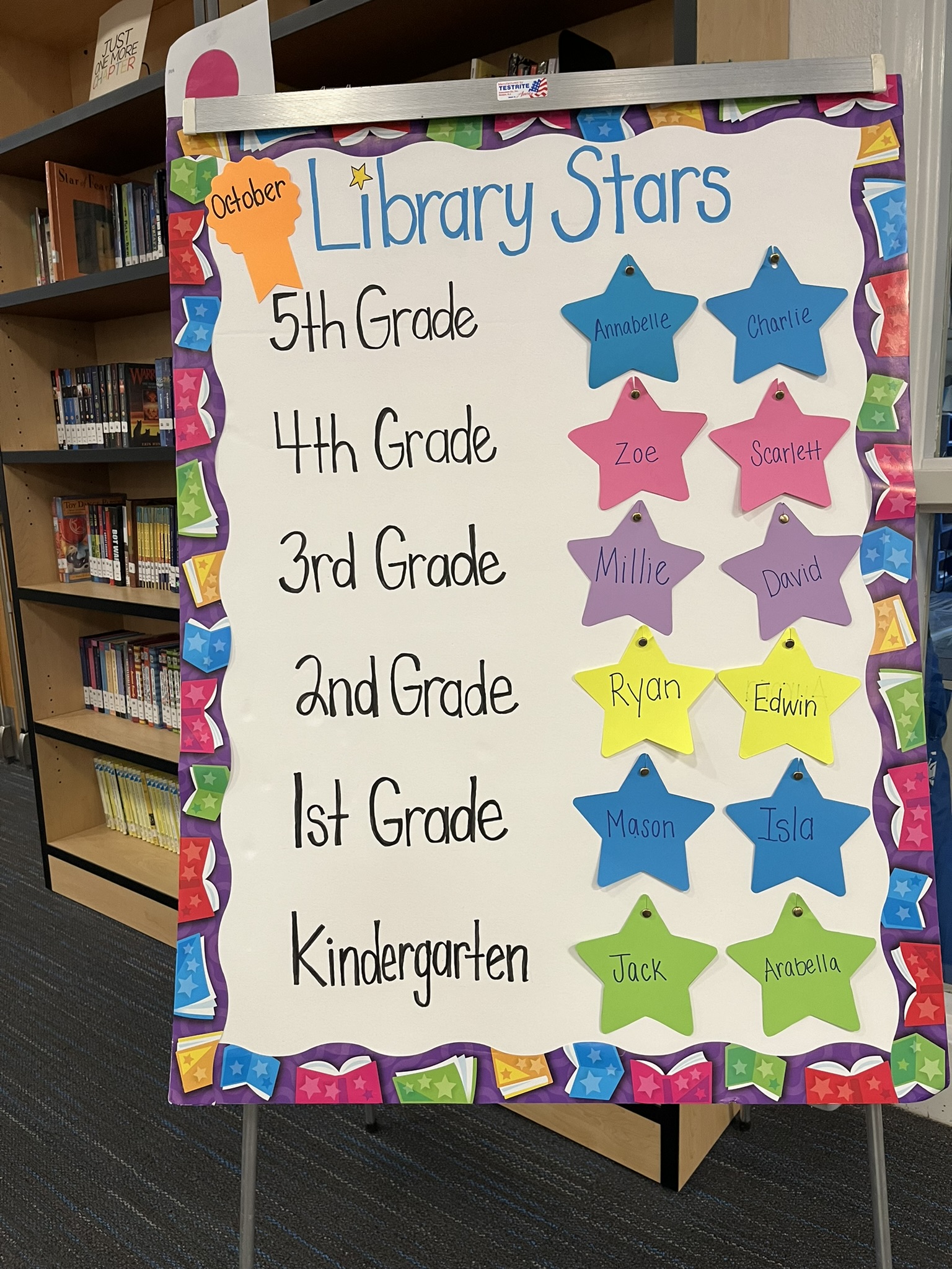 October Library Stars