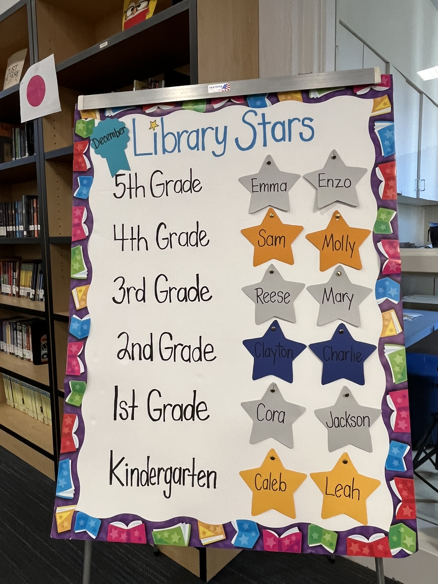 December Library Stars