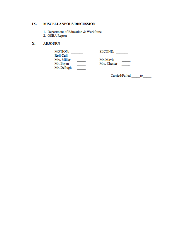 School Board News Zane Trace Local Schools