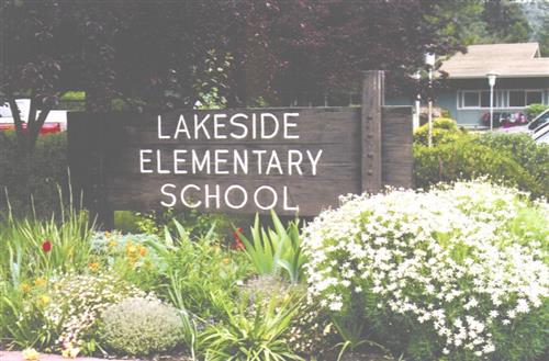 Lakeside School sign