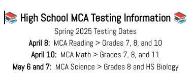 HS MCA Testing
