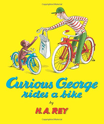 photo of the book "curious george rides a bike"