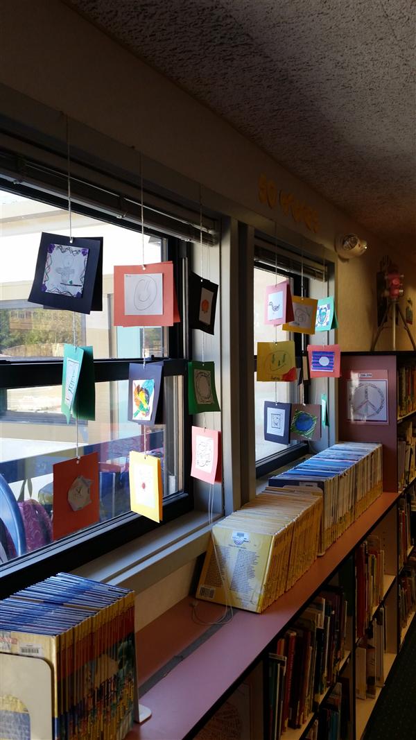 books in front of window