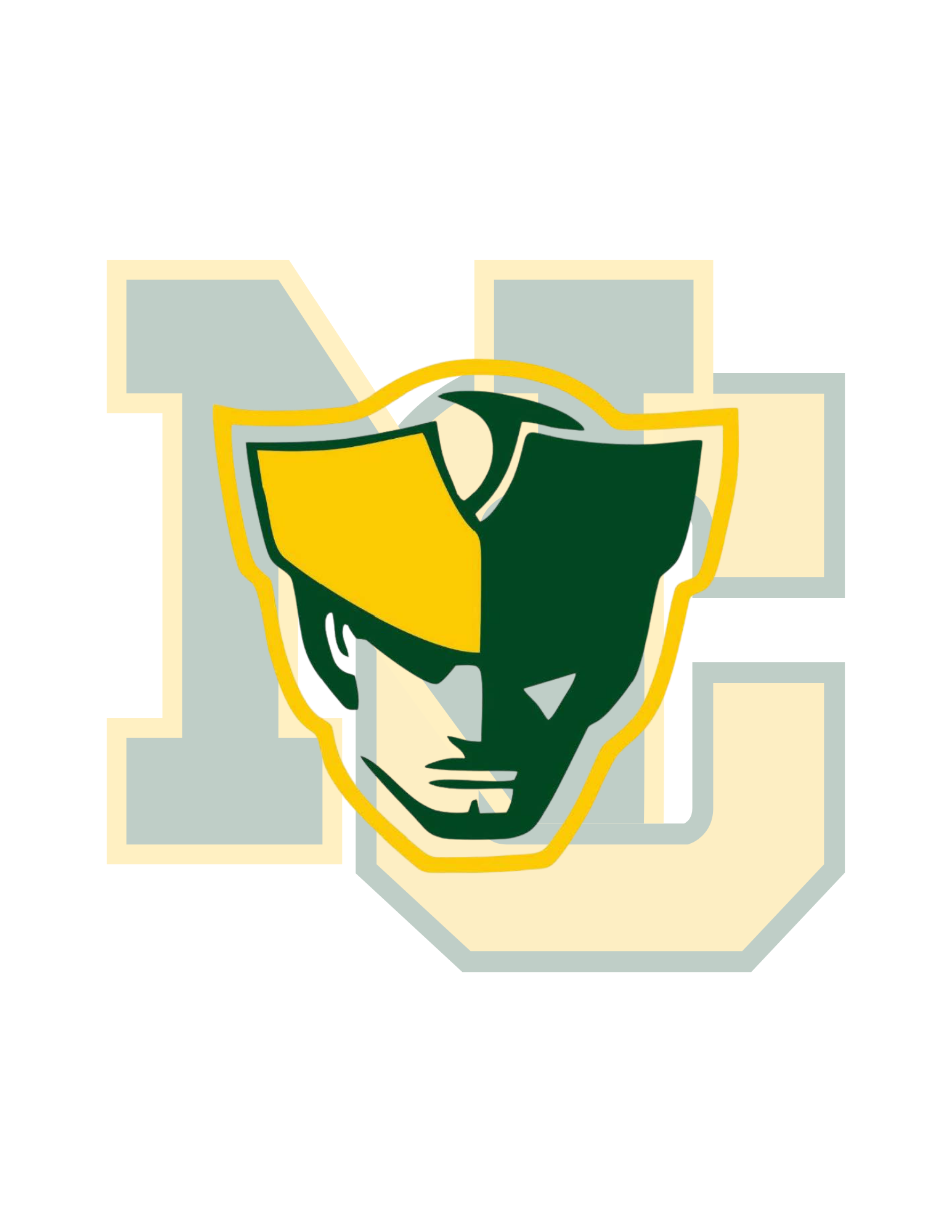 NCHS Governor Head logo over the Nelson County 'NC'