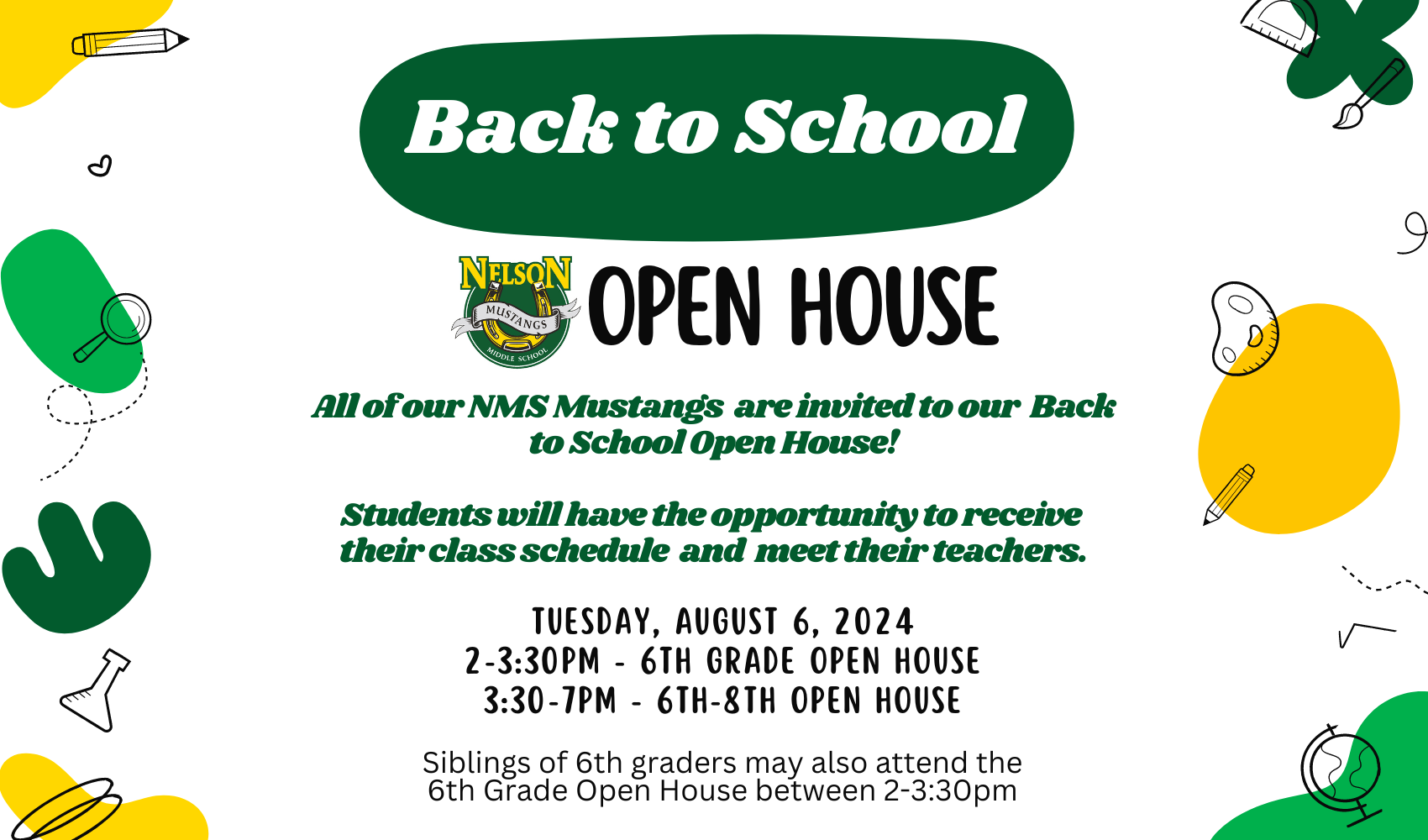 NMS Back-to-School info