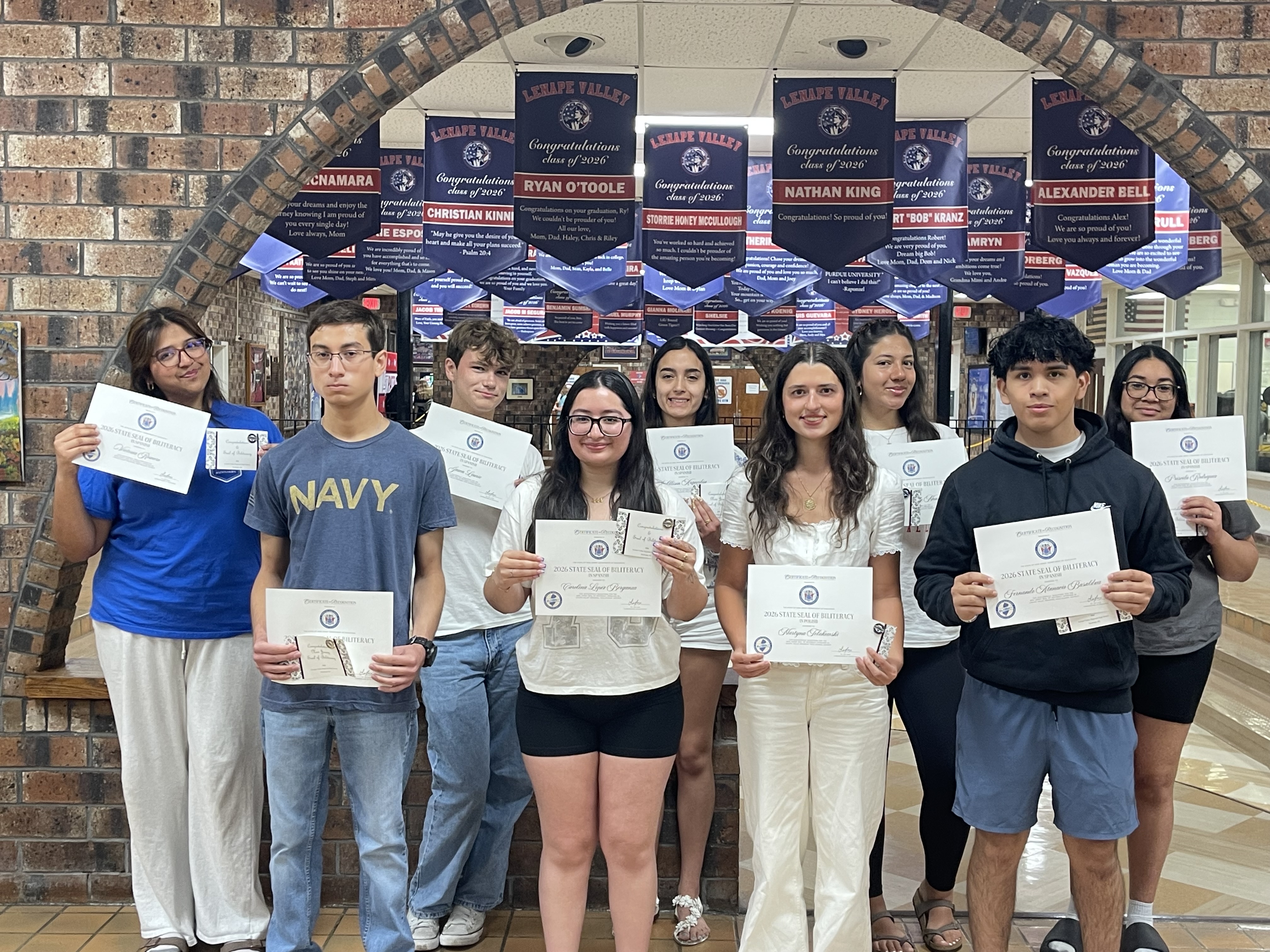 Congratulations to these amazing seniors for earning the New Jersey State Seal of Biliteracy! 