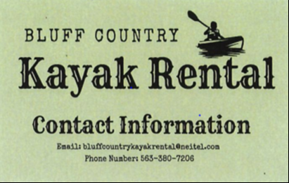bluff country kayak rental 