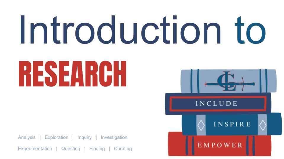 Intro to Research