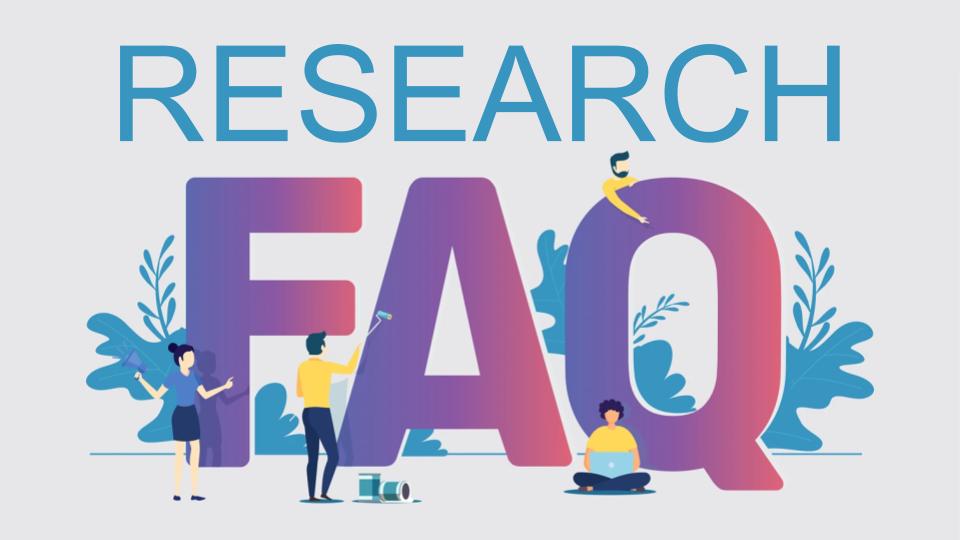 Research FAQ