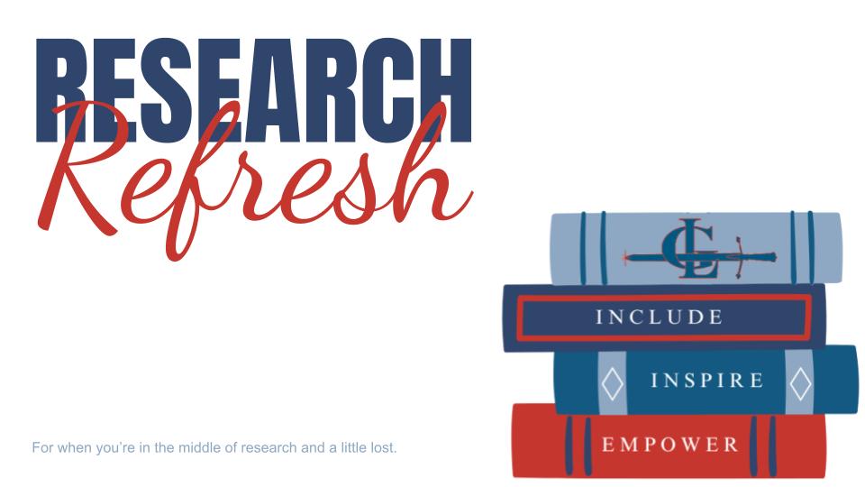 Research Refresh