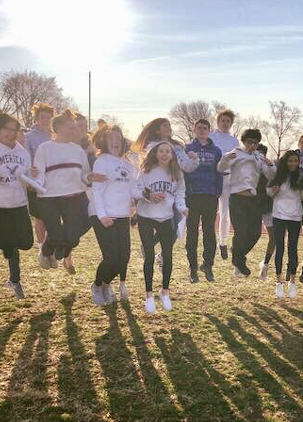 Students Jumping