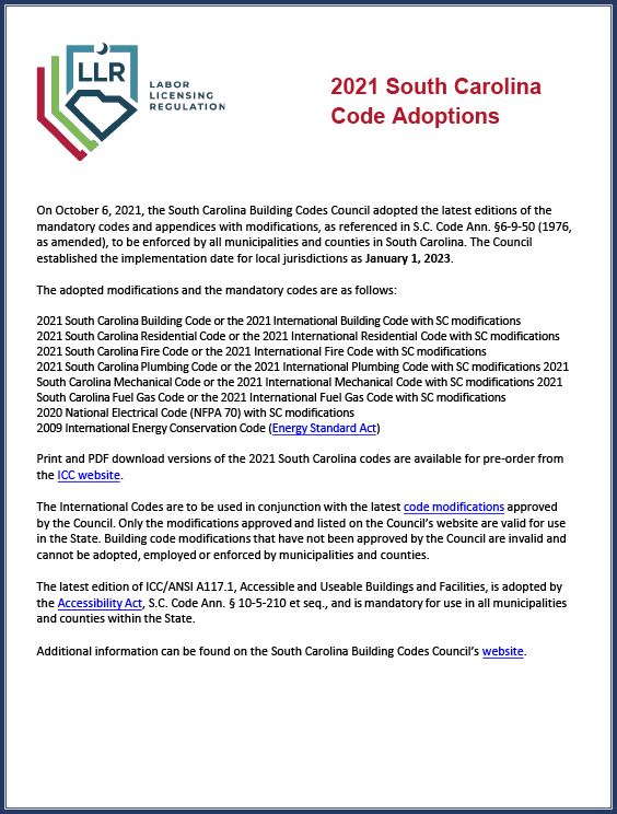 south carolina code adoptions
