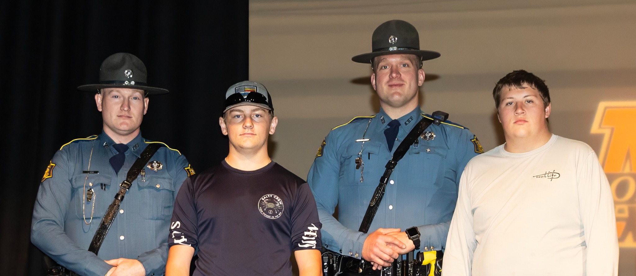 Hayden Williams and Zander Littleton recognized by AR State Police for heroism