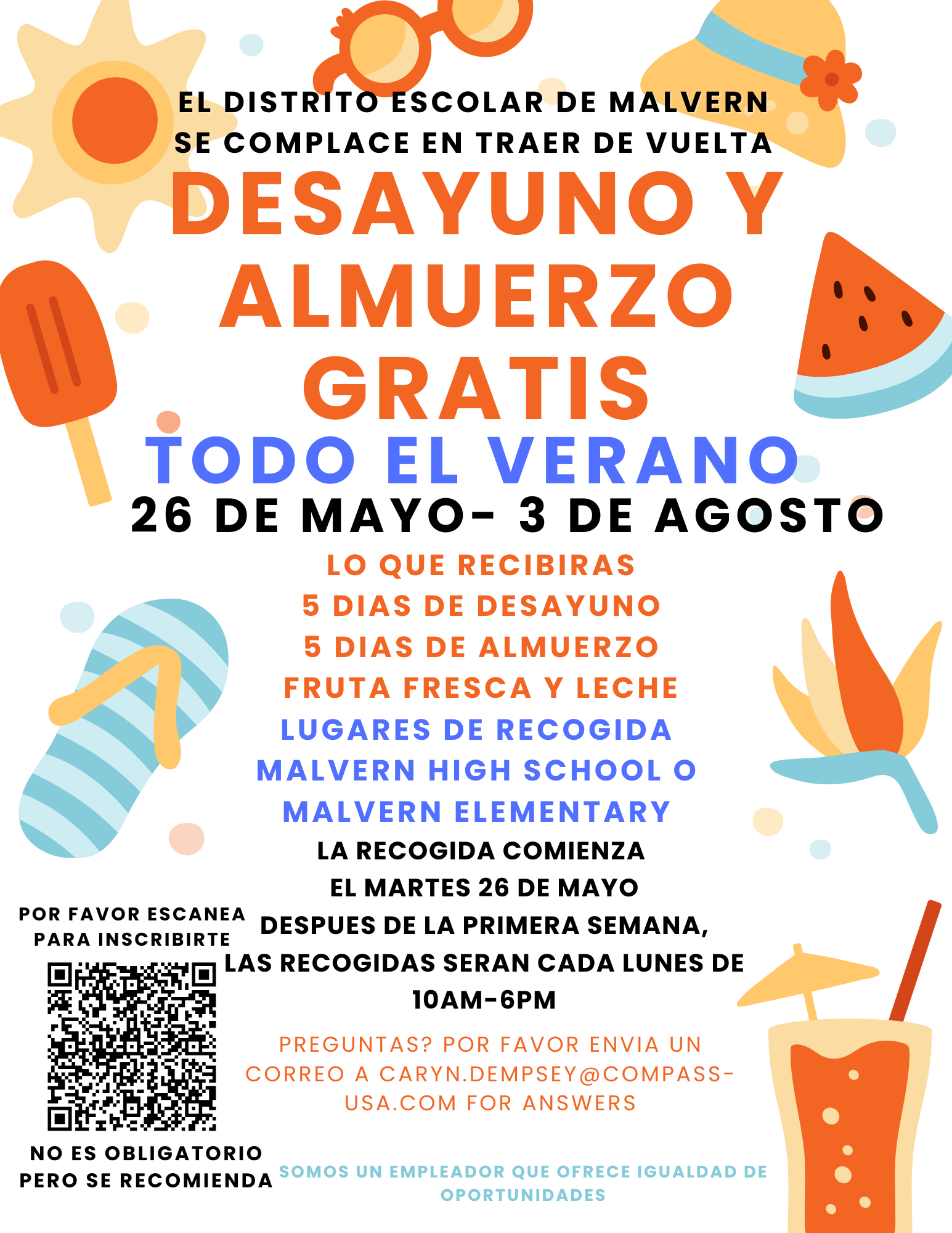 Free Breakfast and Lunch May 26 to August 3 2026