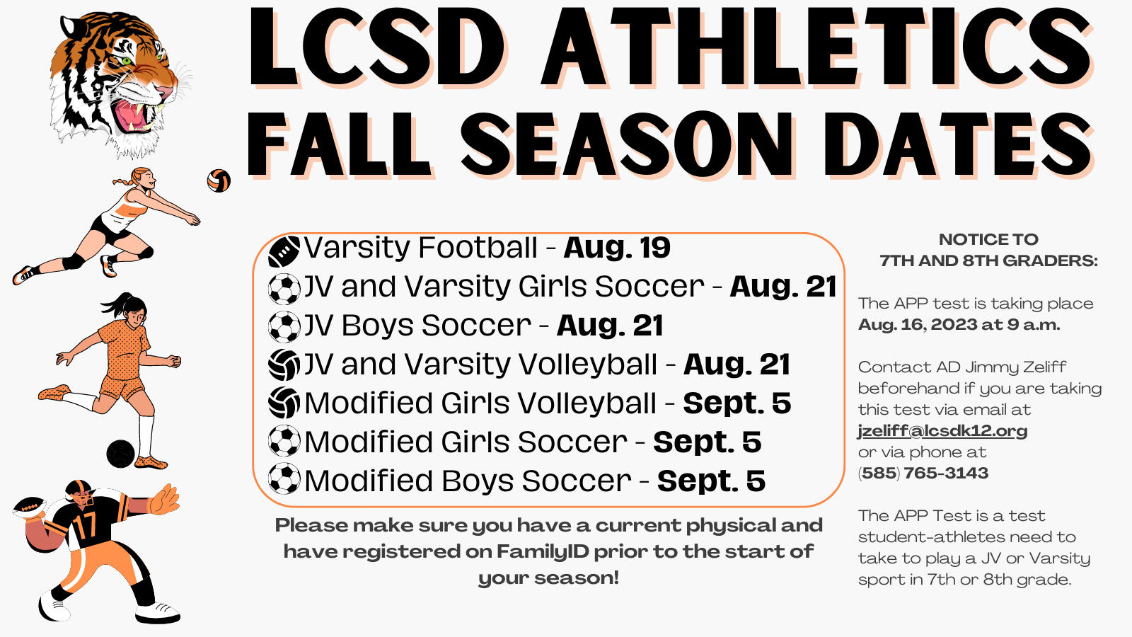 start dates