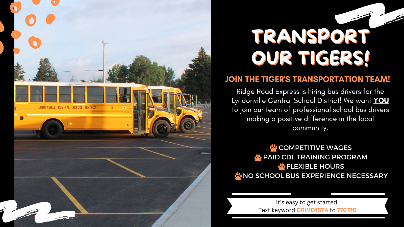 transport our tigers graphic