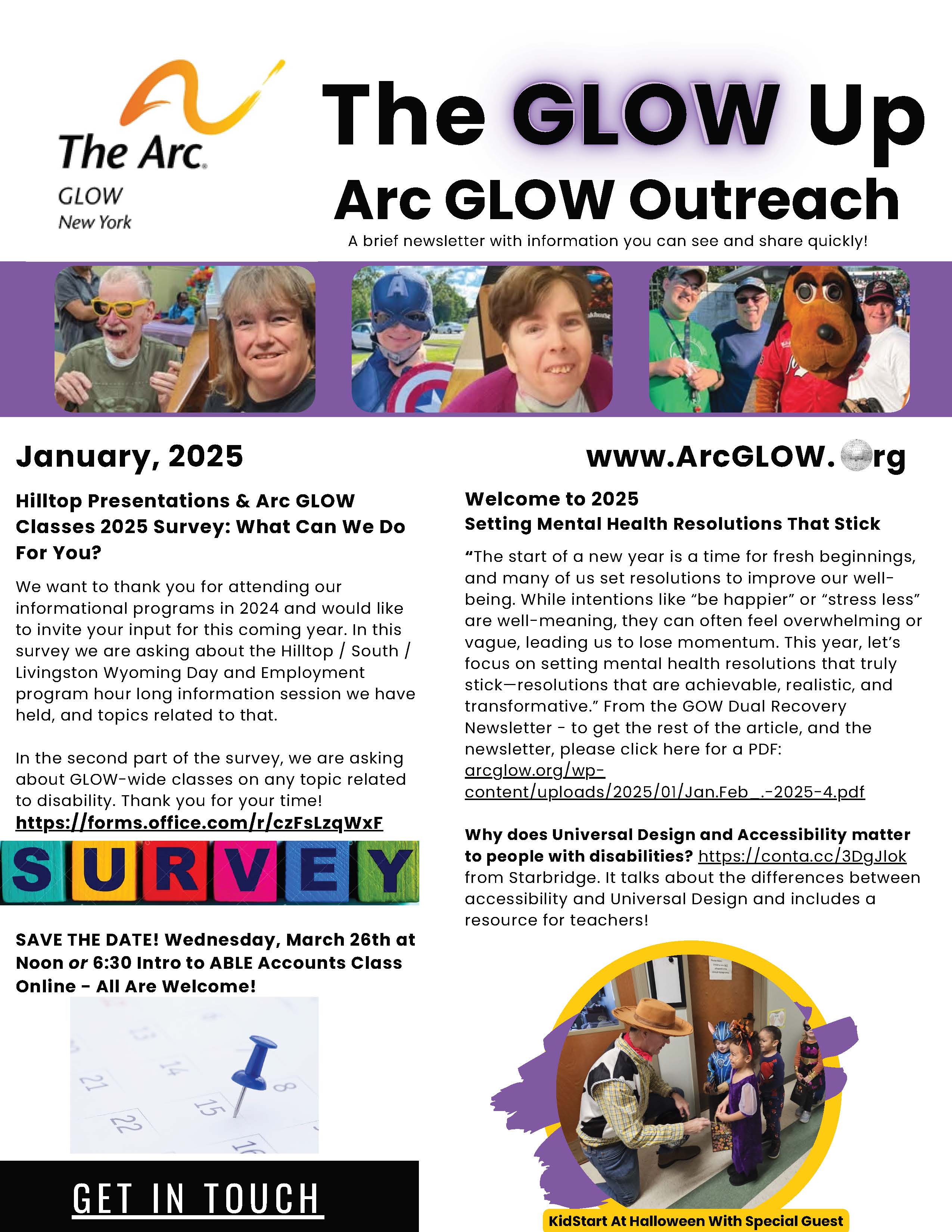 ARC GLOW  newsletter image