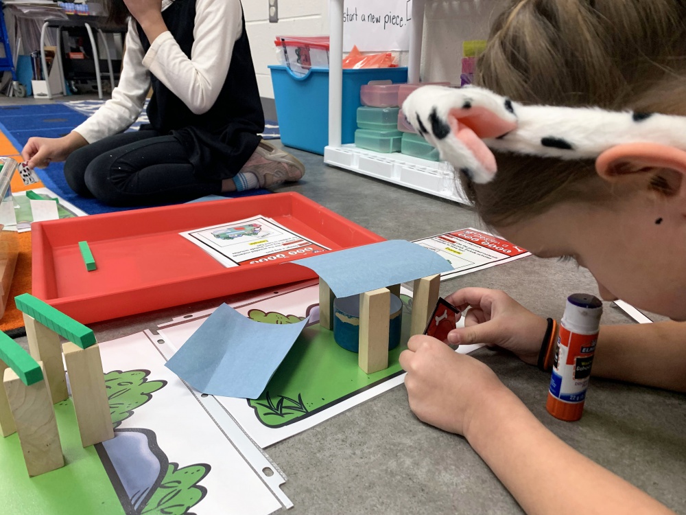 students doing activities at school classroom