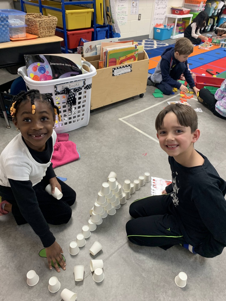 students doing activities at school classroom