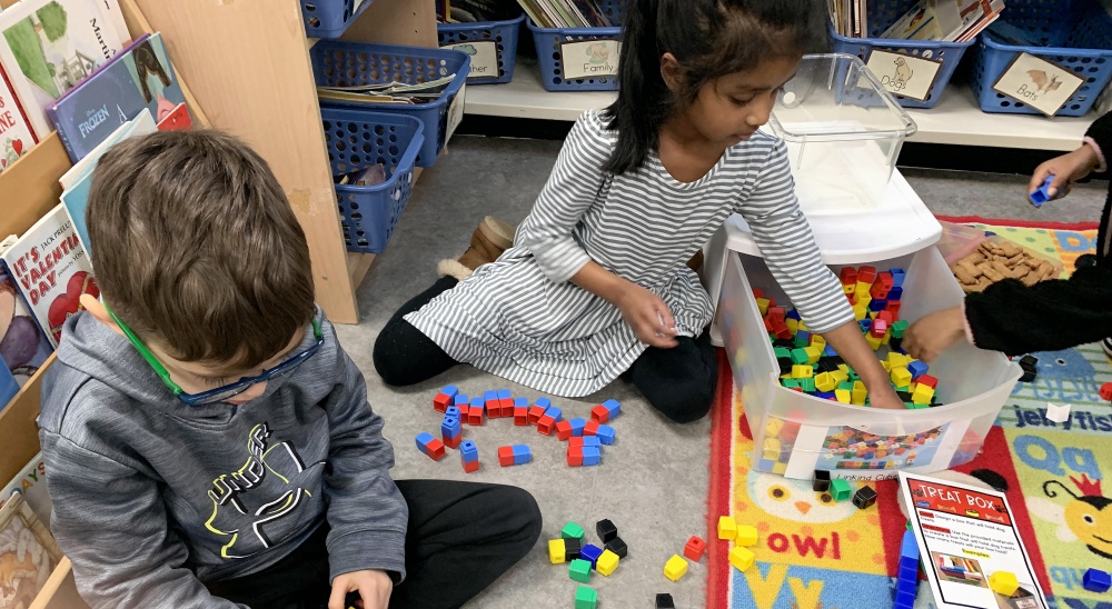 students doing activities at school classroom