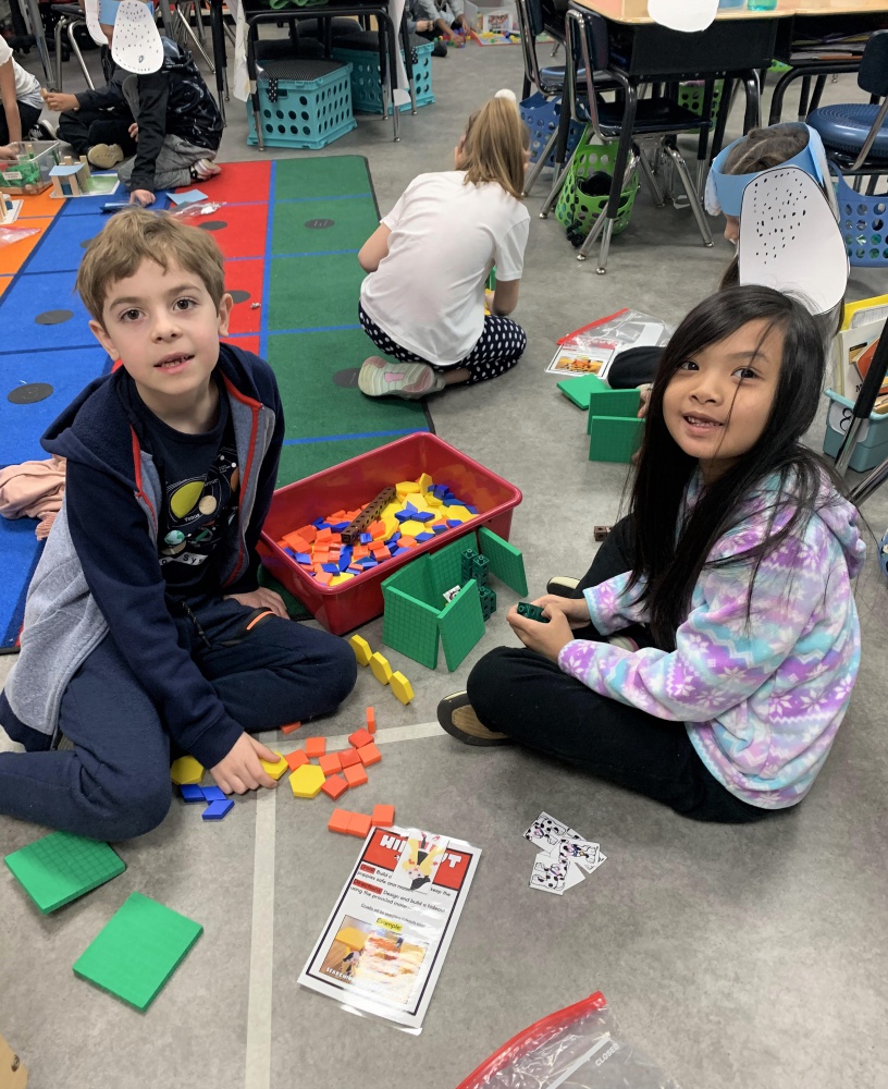 students doing activities at school classroom