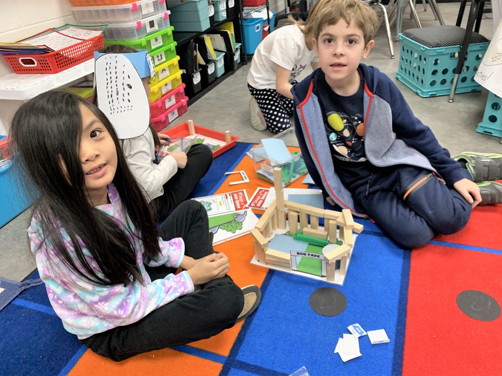 students doing activities at school classroom