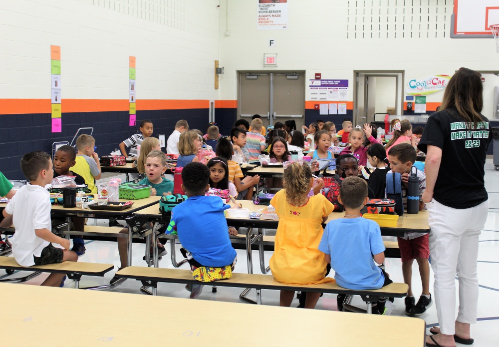 students smiling while on a class