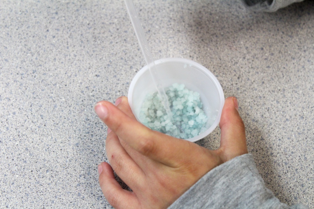 Fifth graders learn about states of matter