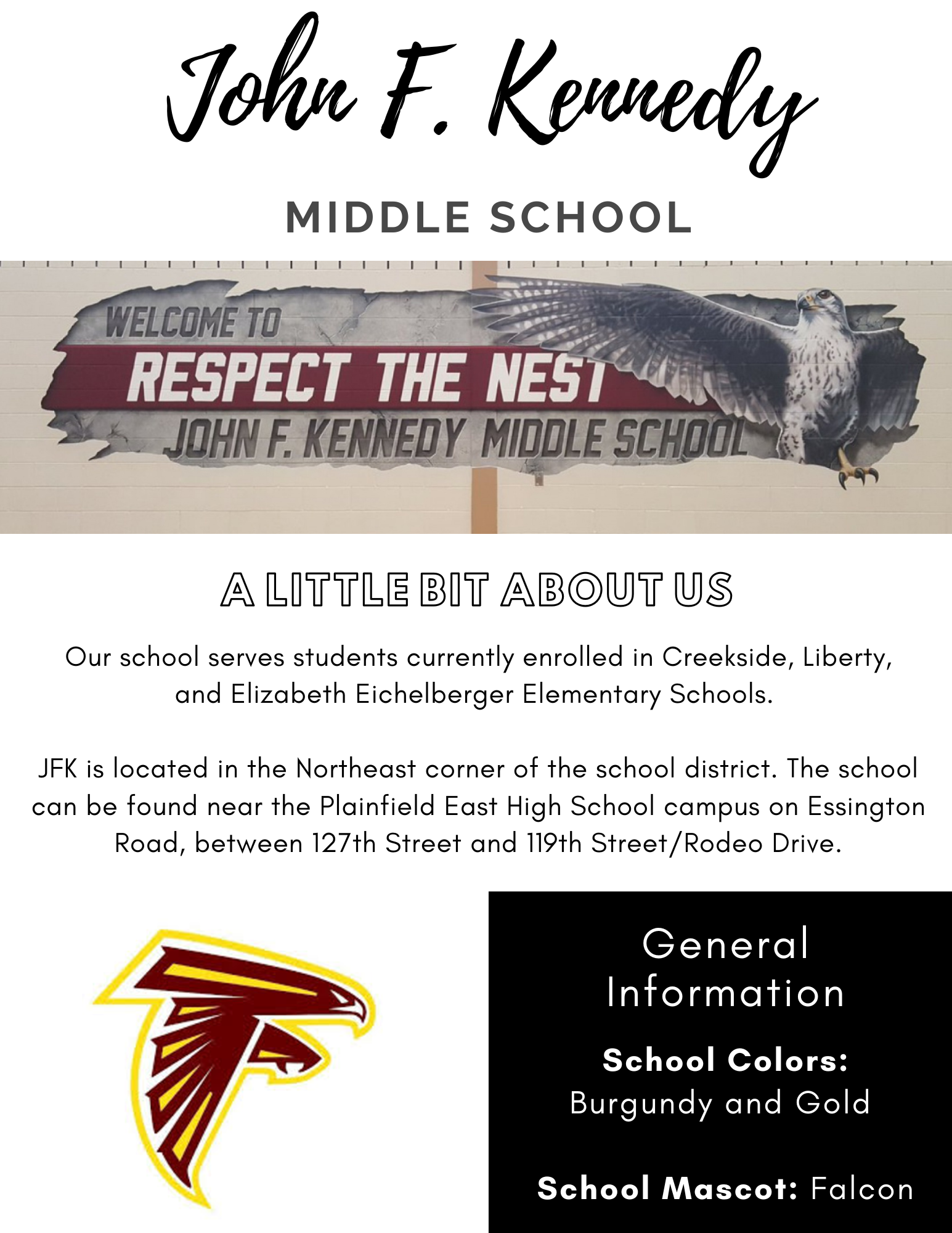 About Us | John F Kennedy Middle School