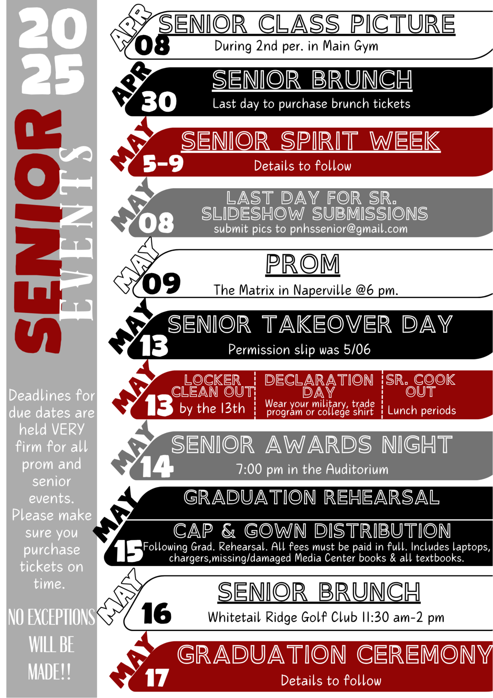 2025 Senior Events