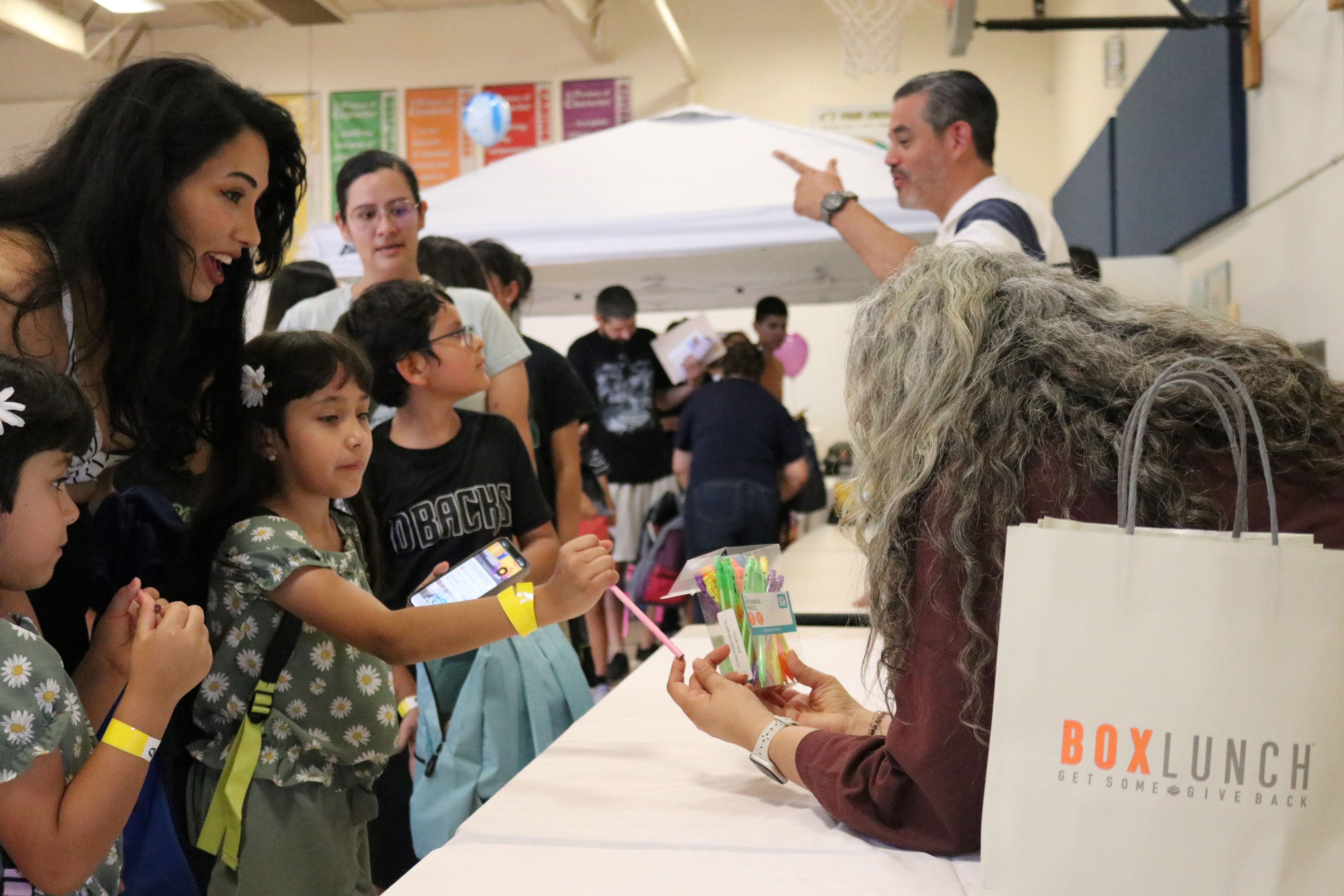 Students and faculty at the Back to School Blitz