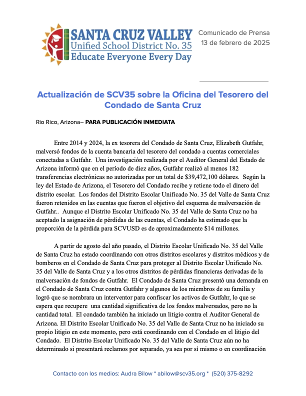 SCVUSD35 Press Release 2025