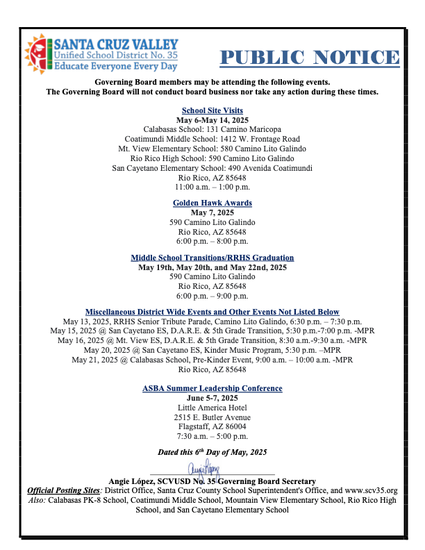 SCV35 Public Notice 