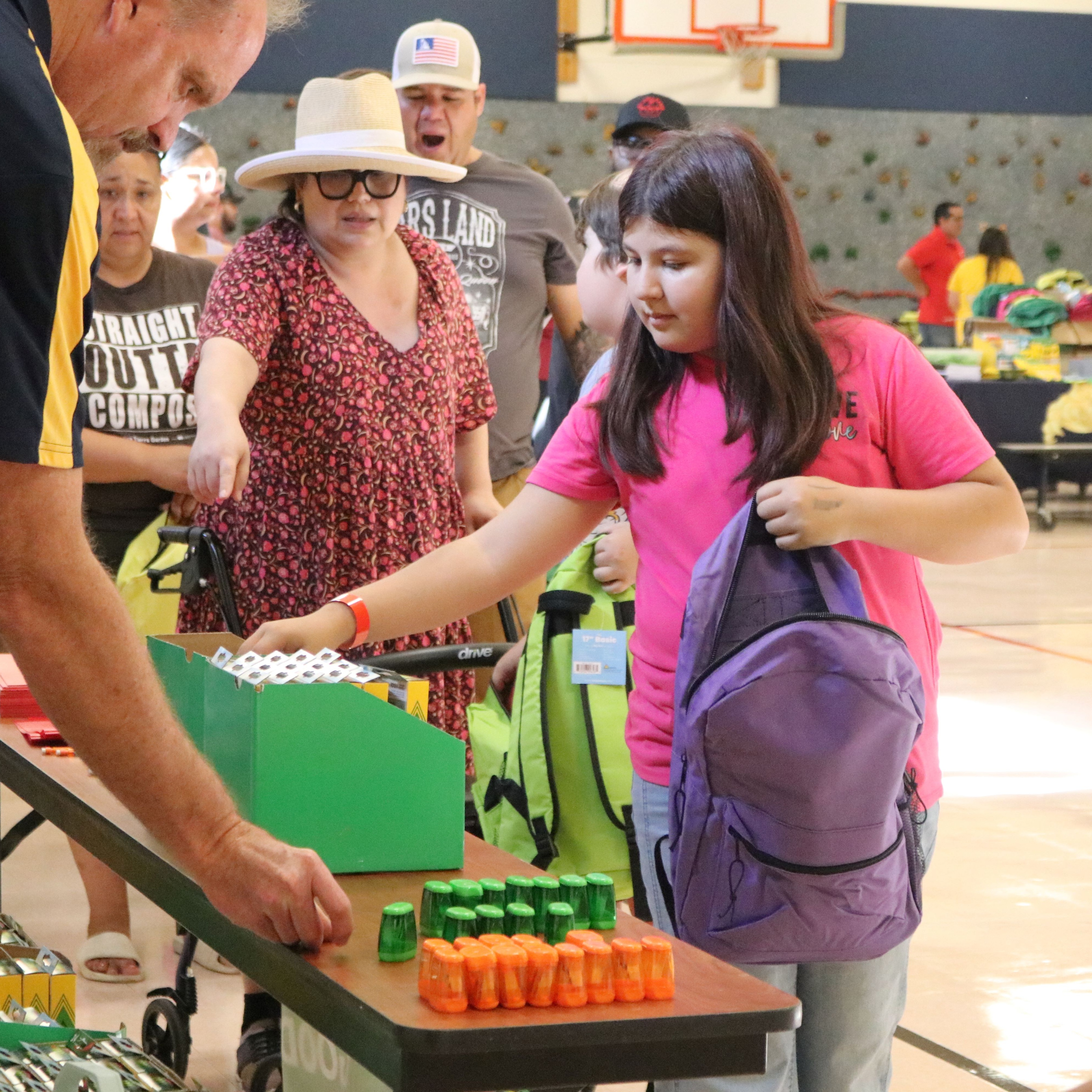 Students and faculty at the Back to School Blitz