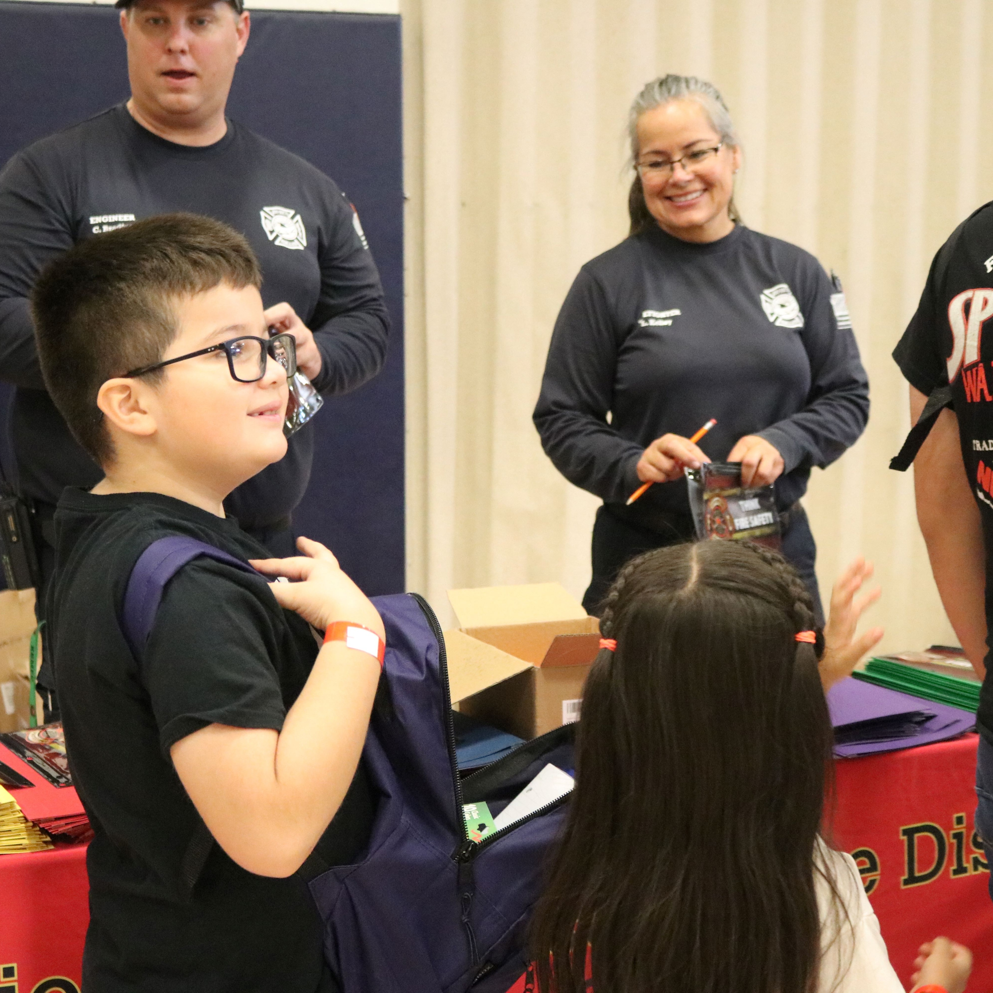 Students and faculty at the Back to School Blitz