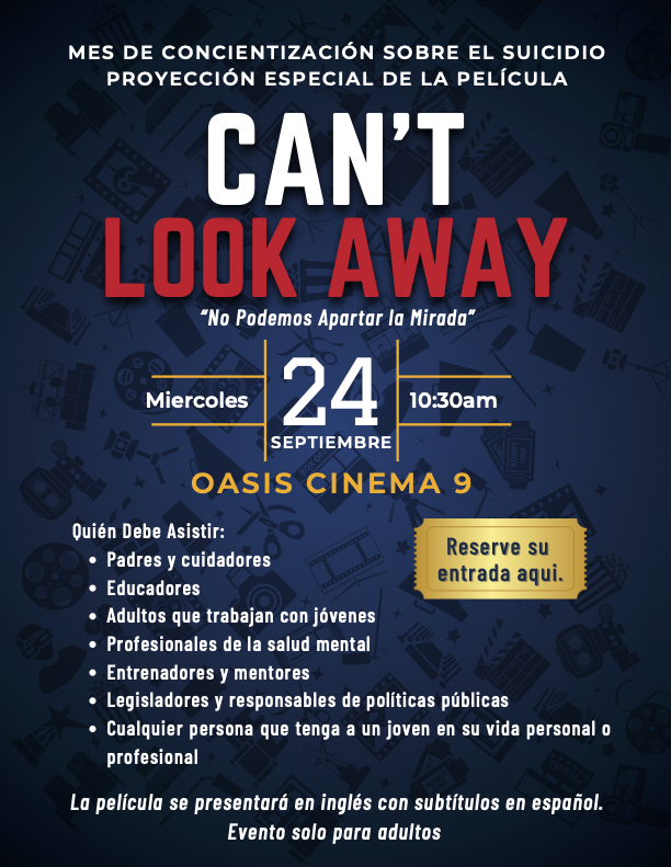 Can't Look Away Oasis Cinema Invitation 09/24/25  at 10:30 AM