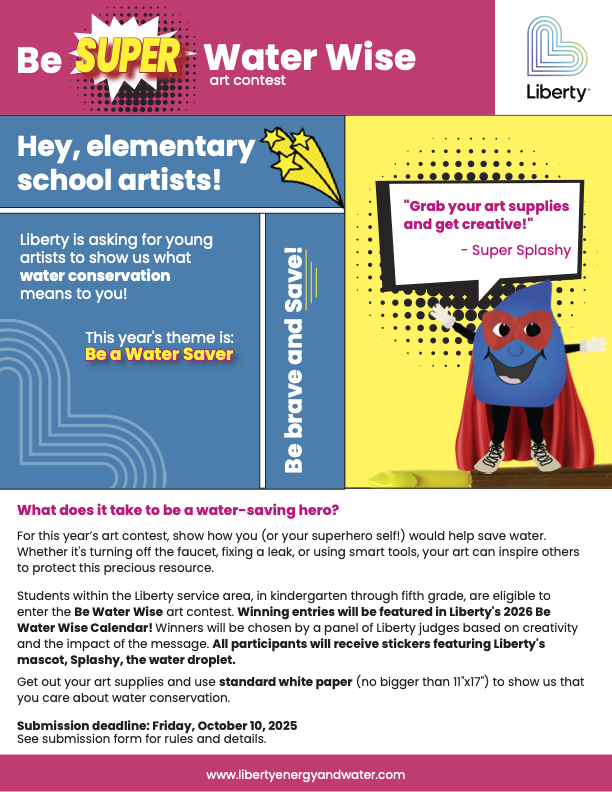 Liberty Utilities Smart Water Use Art Contest 