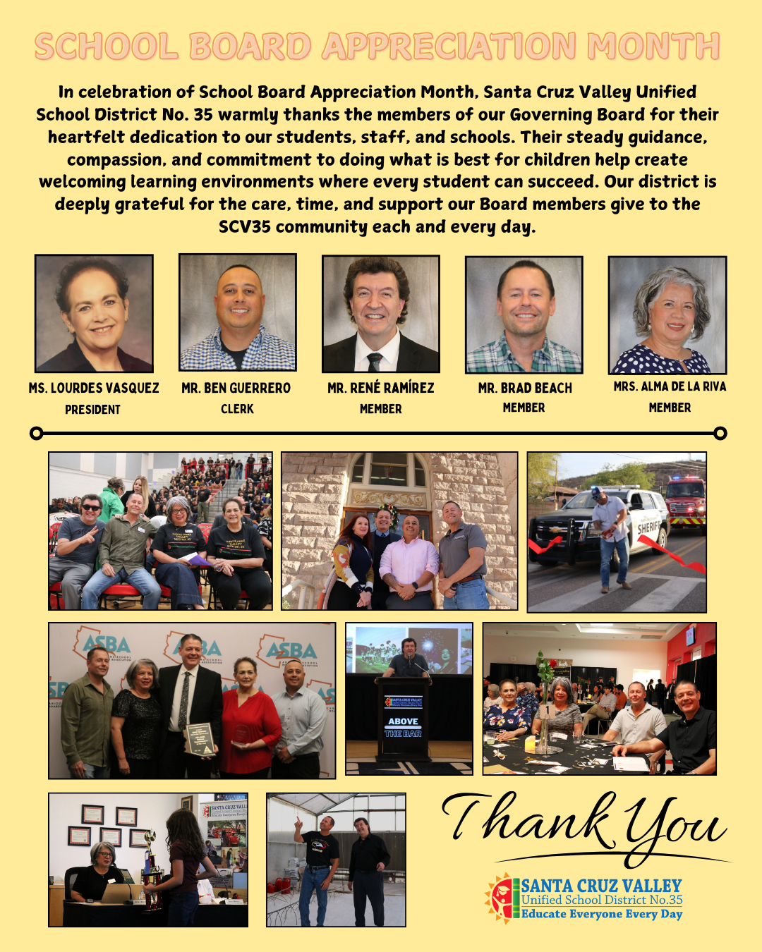 SCV35 School Board Appreciation Month 2025