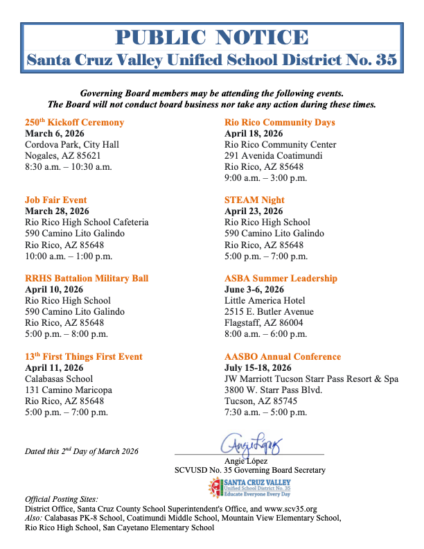 Public Notice February 2026