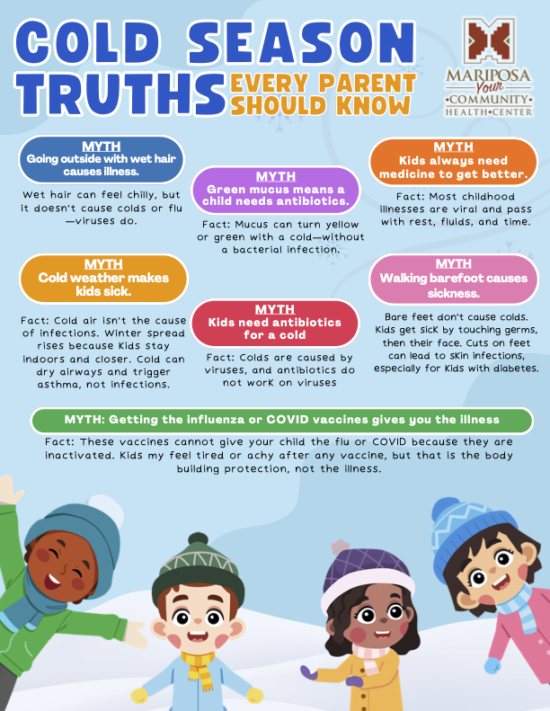 Cold Season Truths Every Parent Should Know MCHC Flyer
