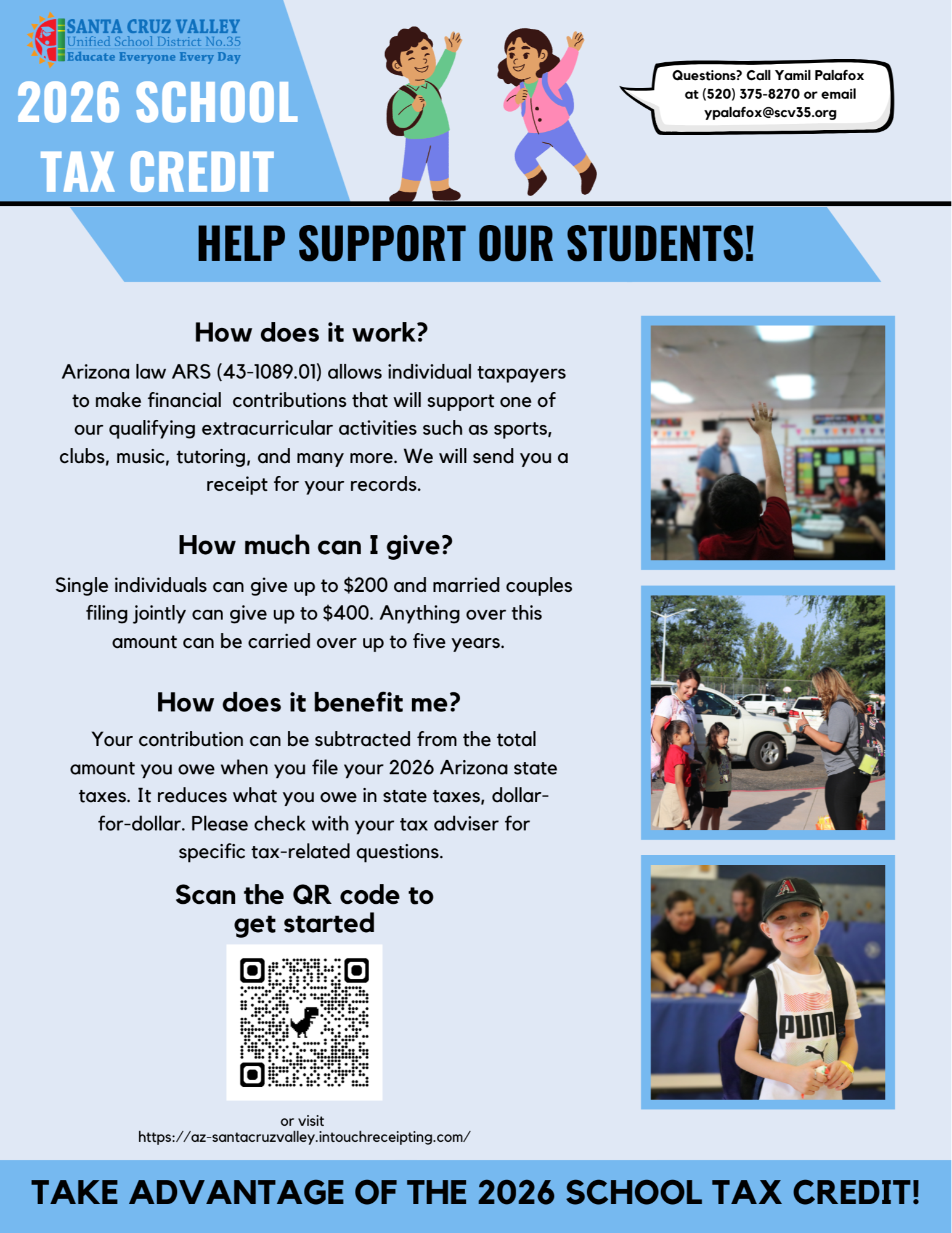 SCV35 2026 Tax Credit Information 