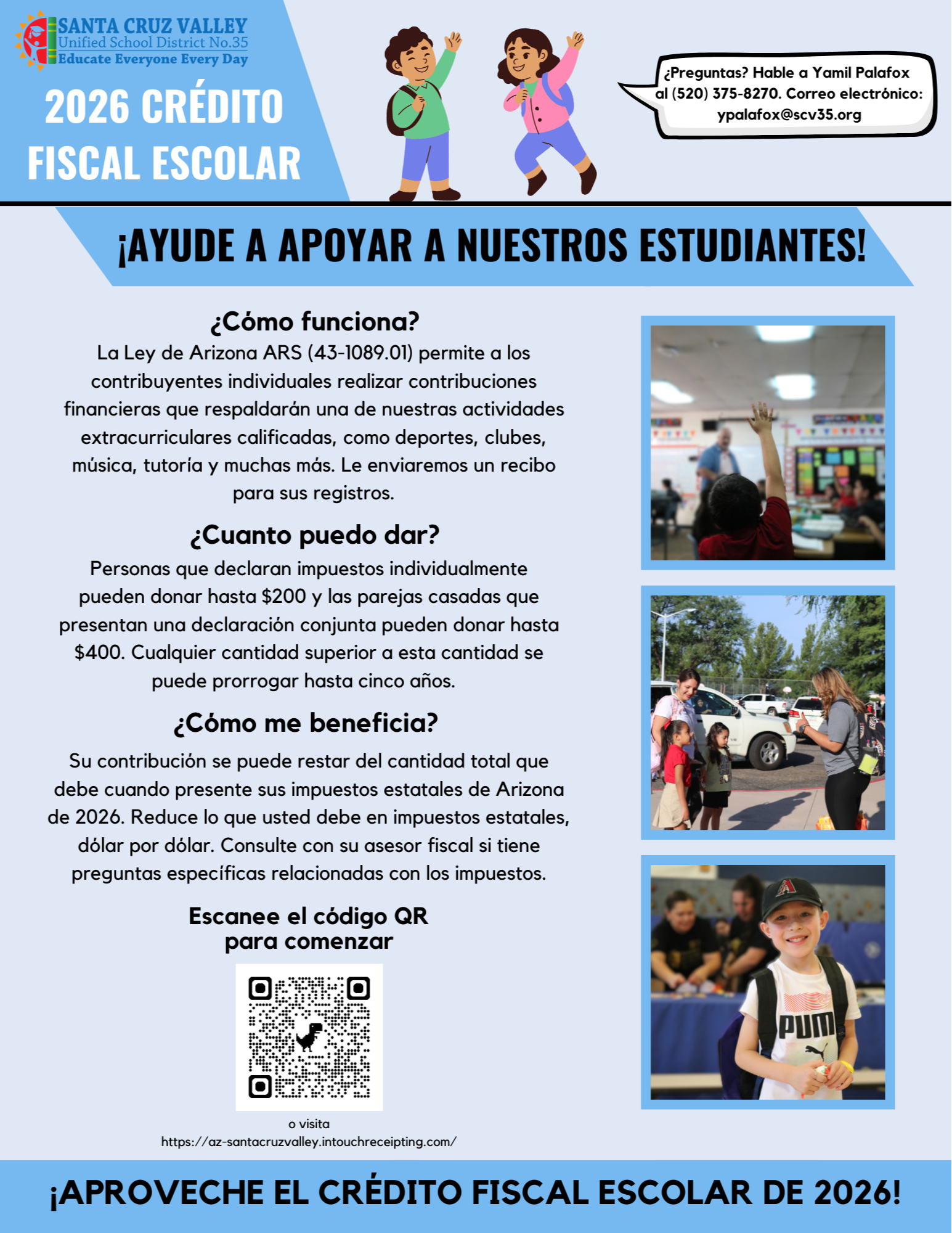 SCV35 2026 Tax Credit Information 