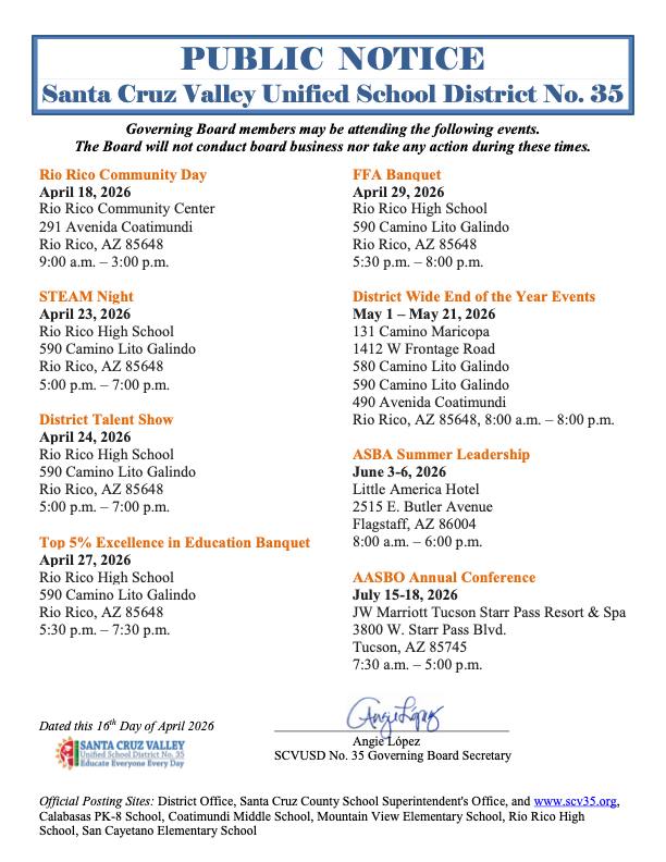 Public Notice March 2026